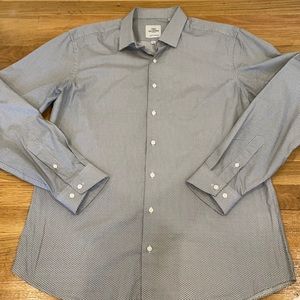 Ben Sherman 34/35 16.5 skinny fit button up
